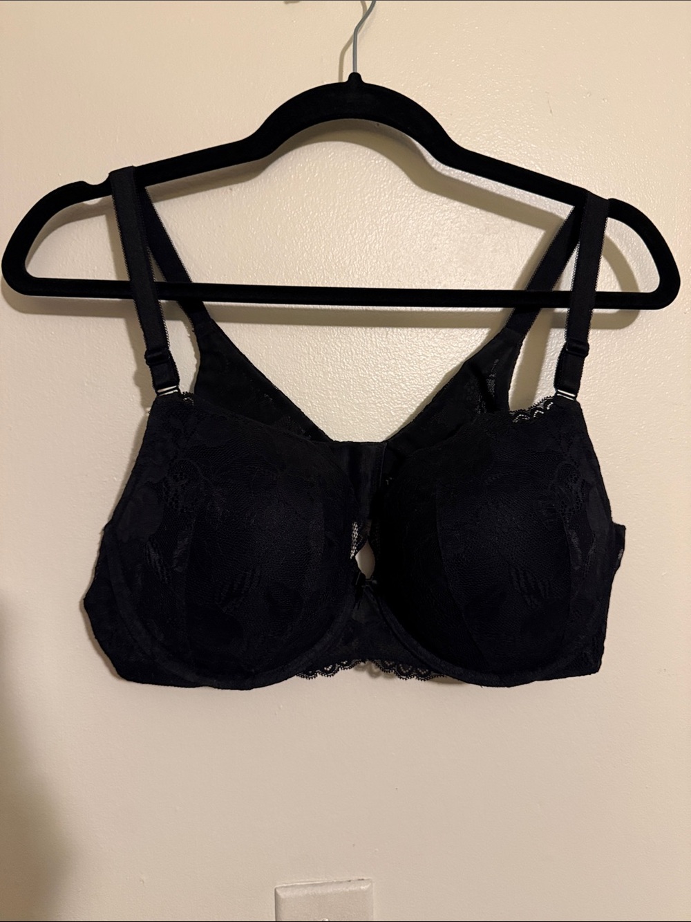 Black lace push up torrid bra